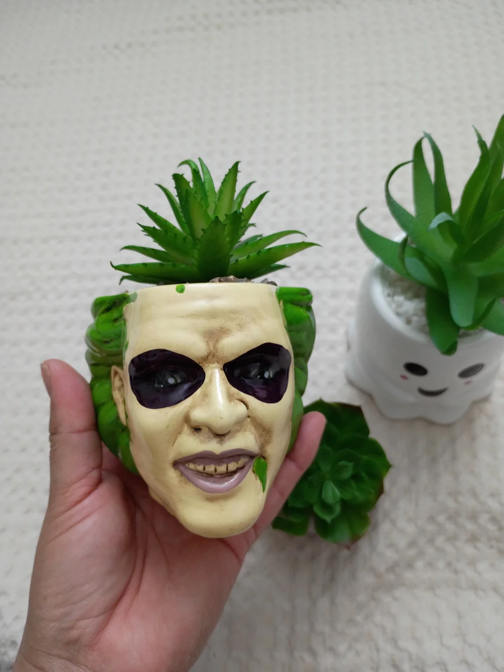 Beetlejuice & Ghost Ceramic Planter – Playful Home Accent